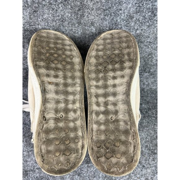 Roxy Summer Sky Mid Shoe Women's 7 White Canvas Lace Up Sneaker Zip Up - Picture 9 of 9